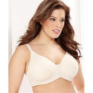 PO Leading Lady 38F Beige Molded Lightly Padded Underwire Bra 5028 #97086